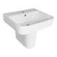 Eastbrook Beddington Basin With Semi Pedestal - 560mm Wide - 1 TH - White
