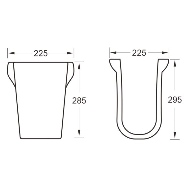 Eastbrook Beddington Basin With Semi Pedestal - 420mm Wide - 1 TH - White - Image 3