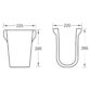 Eastbrook Beddington Basin With Semi Pedestal - 560mm Wide - 1 TH - White - Image 3
