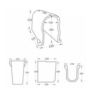Eastbrook Osterley Basin With Semi Pedestal - 500mm Wide - 1 TH - White - Image 3