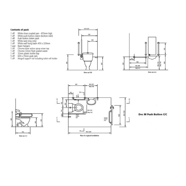 Eastbrook Close Coupled Doc M Pack - Image 2