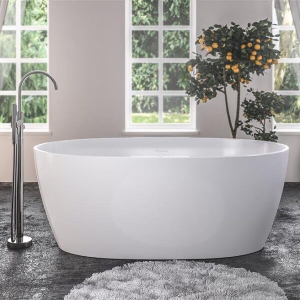 Eastbrook Wandsworth Freestanding Double Ended Bath With Waste - 1500mm x 720mm - Image 2