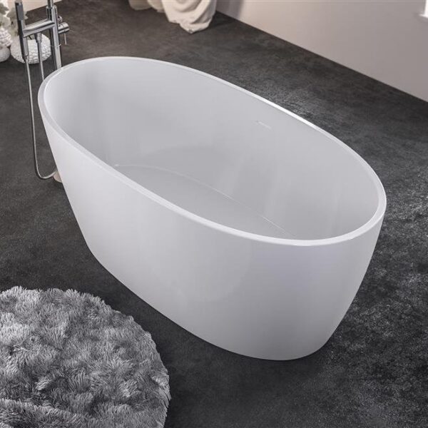 Eastbrook Wandsworth Freestanding Double Ended Bath With Waste - 1500mm x 720mm - Image 4