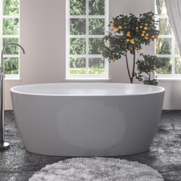 Eastbrook Wandsworth Freestanding Double Ended Bath With Waste - 1500mm x 720mm - Image 3