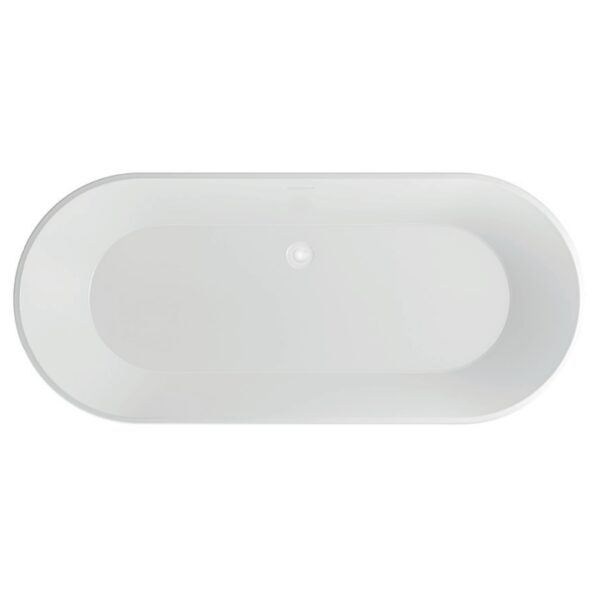 Eastbrook Charlton Freestanding Double Ended Bath With Waste - 1650mm x 740mm