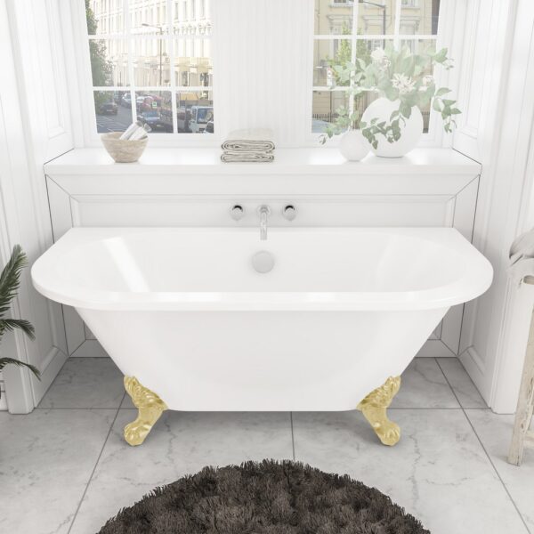 Eastbrook Mortlake Freestanding Bath - 1500mm x 740mm - No TH - Image 8