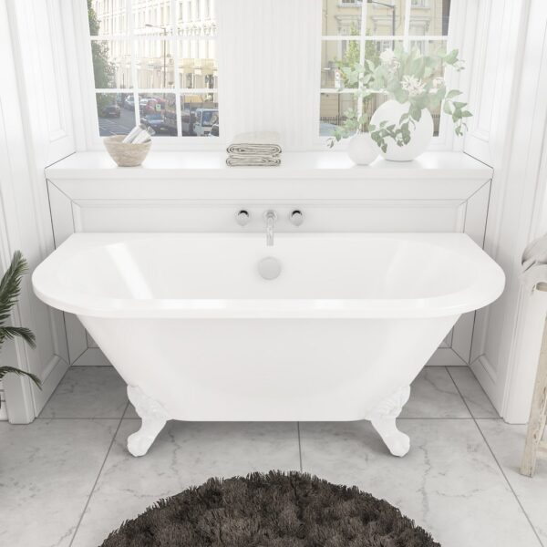 Eastbrook Mortlake Freestanding Bath - 1500mm x 740mm - No TH - Image 10