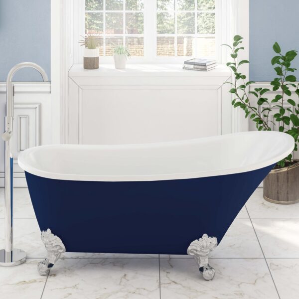 Eastbrook Richmond Freestanding Bath - 1620mm x 690mm - No TH - Image 2