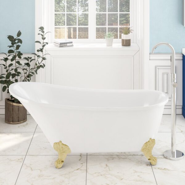 Eastbrook Richmond Freestanding Bath - 1620mm x 690mm - No TH - Image 6