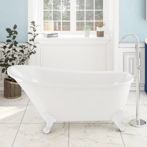 Eastbrook Richmond Freestanding Bath - 1620mm x 690mm - No TH - Image 7