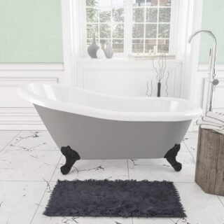 Eastbrook Trowbridge Freestanding Bath - 1560mm x 720mm - No TH - Image 3
