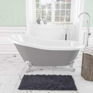 Eastbrook Trowbridge Freestanding Bath - 1560mm x 720mm - No TH - Image 5