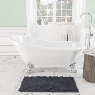 Eastbrook Trowbridge Freestanding Bath - 1560mm x 720mm - No TH - Image 6