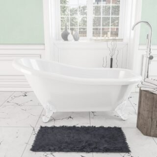 Eastbrook Trowbridge Freestanding Bath - 1560mm x 720mm - No TH - Image 7