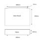 Eastbrook Quantum Diamante Bath End Panel - 800mm Wide - Image 2