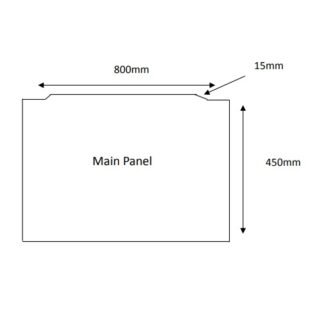Eastbrook Diamante Bath End Panel - 800mm Wide - Image 2