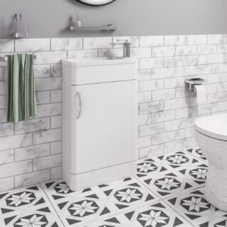 Eastbrook Cavone 1 Door Cloakroom Floorstanding Vanity Unit With Basin - 1 RH TH - Image 3