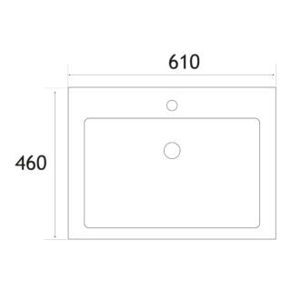 Eastbrook Hardwick 2 Door Wall Hung Vanity Unit With Quartz Basin - 1 TH - Image 6