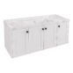 Eastbrook Hardwick 4 Door Wall Hung Vanity Unit With Quartz Basin - 1190mm Wide - 1 TH