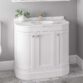 Eastbrook Hardwick 3 Door Floorstanding Vanity Unit With Polymarble Basin - 910mm Wide - 1 TH