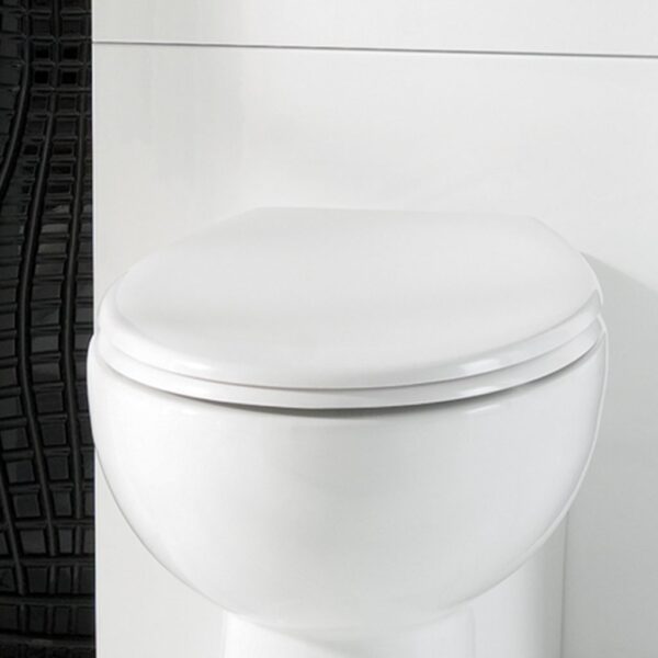 Eastbrook Rhone Soft Close Toilet Seat - White - Image 3