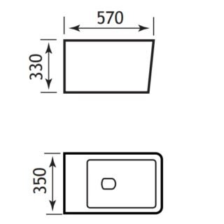 Eastbrook Moselle Wall Hung Toilet With Soft Close Seat - White - Image 2