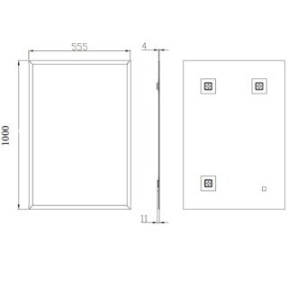 Eastbrook Plain Non Illuminated Mirror - Image 3