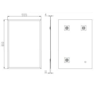 Eastbrook Plain Non Illuminated Mirror - Image 2