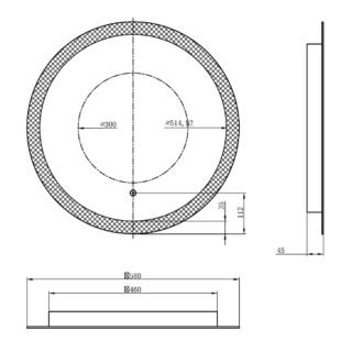 Eastbrook Ellera Round Illuminated Mirror - Image 2