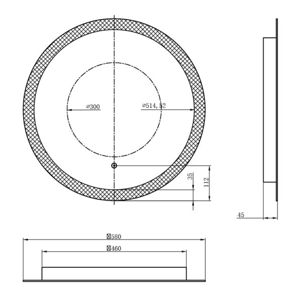 Eastbrook Ellera Round Illuminated Mirror - Image 2