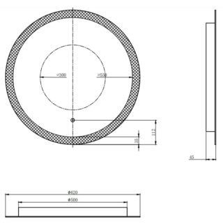 Eastbrook Ellera Round Illuminated Mirror - Image 3