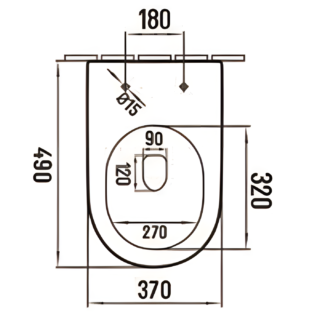 Eastbrook Vienne Wall Hung Toilet With Soft Close Seat - White - Image 2