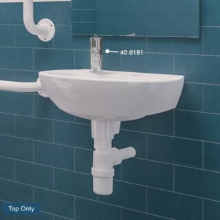 Eastbrook Basin Mixer Tap For Doc M Pack - Chrome - Image 2