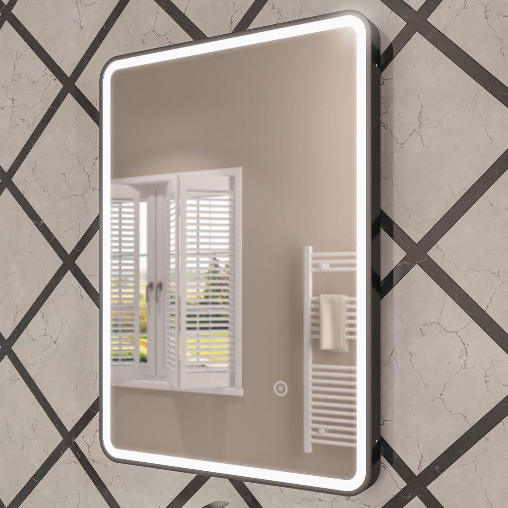 Eastbrook Arno Illuminated Mirror - Matt Black