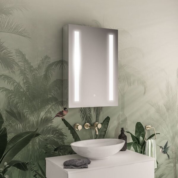 Eastbrook Castellano 1 Door LED Illuminated Mirror Cabinet - 700mm x 500mm