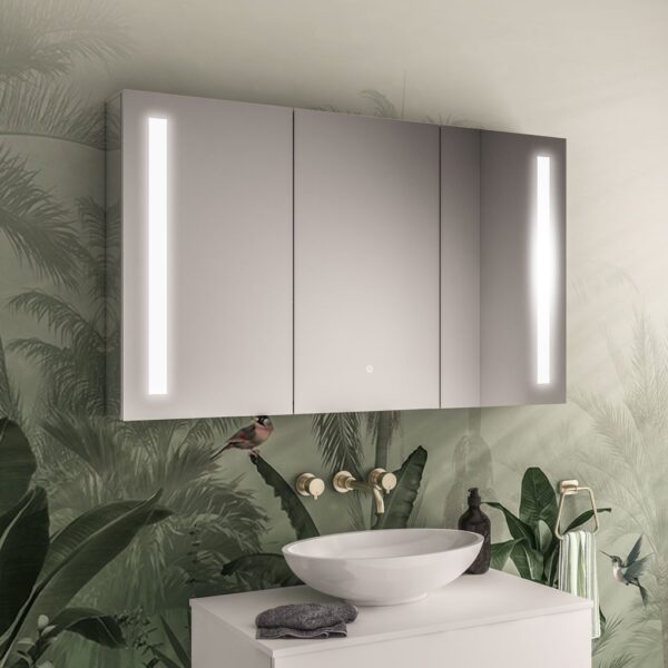 Eastbrook Castellano 3 Door LED Illuminated Mirror Cabinet - 1200mm x 700mm