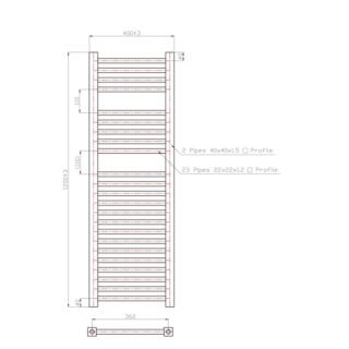 Eastbrook Biava Straight Heated Towel Rail - Chrome - Image 14