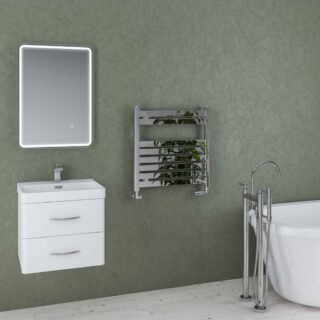 Eastbrook Staverton Straight Heated Towel Rail - Chrome - Image 4