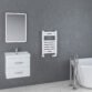 Eastbrook Staverton Straight Heated Towel Rail - White - Image 2