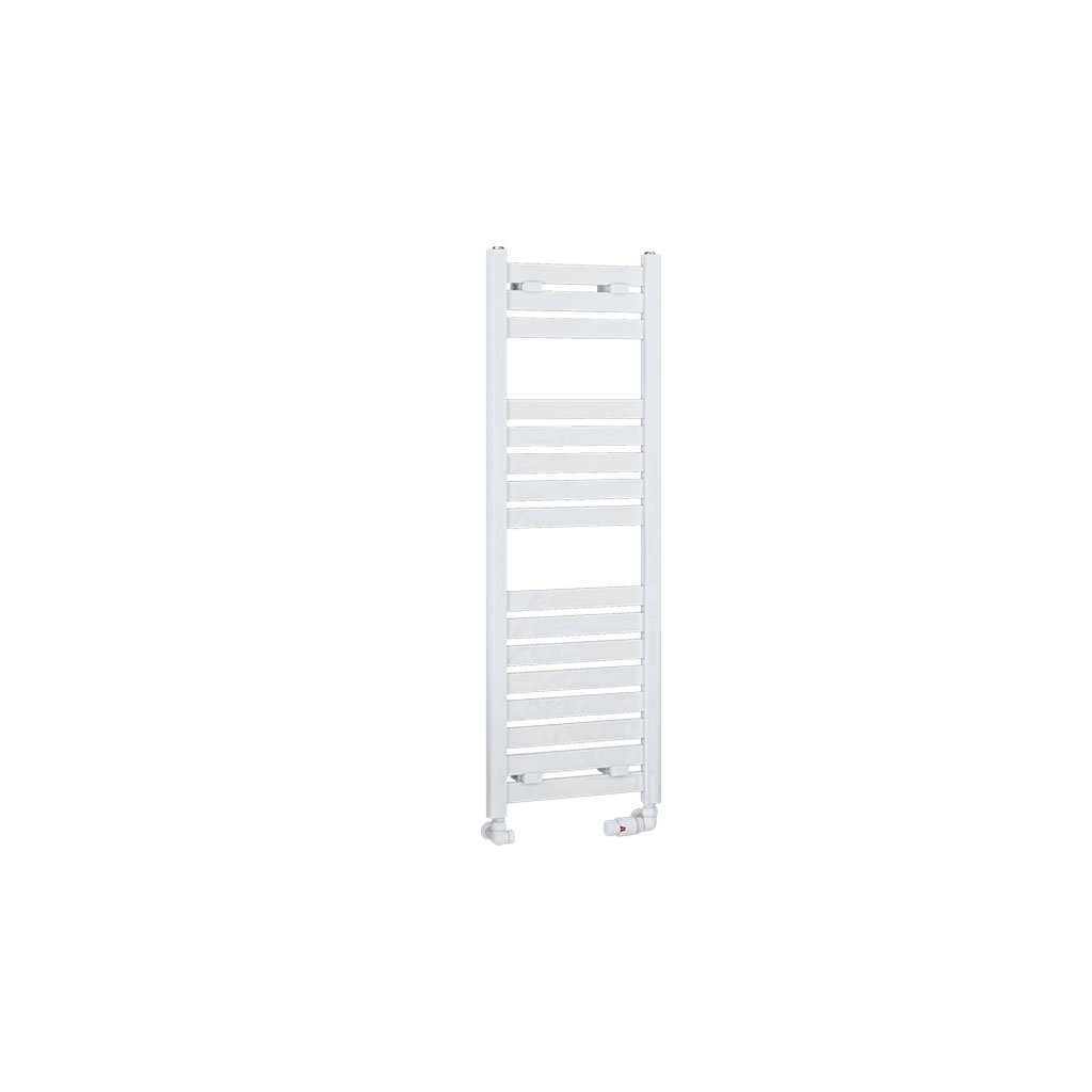 Eastbrook Staverton Straight Heated Towel Rail – White - 1200mm x 400mm