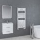 Eastbrook Staverton Straight Heated Towel Rail - White - Image 6