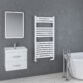 Eastbrook Staverton Straight Heated Towel Rail - White - Image 7