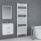 Eastbrook Staverton Straight Heated Towel Rail - White - Image 10