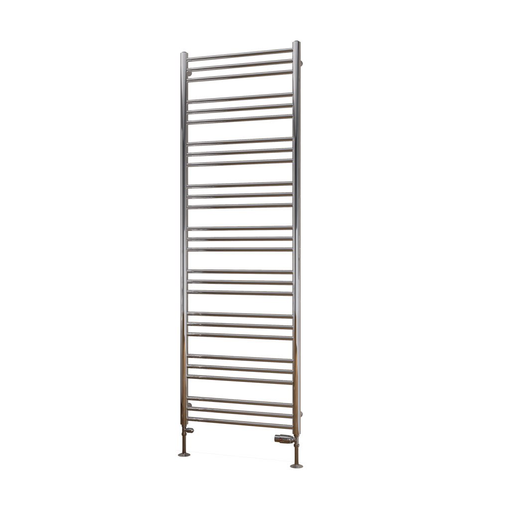 Eastbrook Biava Round Straight Heated Towel Rail – Chrome - 1800mm x 600mm
