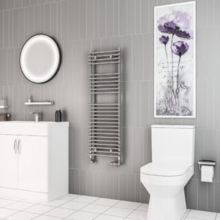 Eastbrook Biava Tube On Tube Designer Heated Towel Rail - Chrome - Image 5