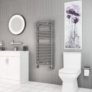 Eastbrook Biava Tube On Tube Designer Heated Towel Rail - Chrome - Image 6