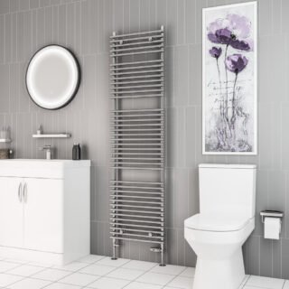 Eastbrook Biava Tube On Tube Designer Heated Towel Rail - Chrome - Image 9