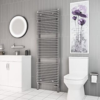 Eastbrook Biava Tube On Tube Designer Heated Towel Rail - Chrome - Image 10