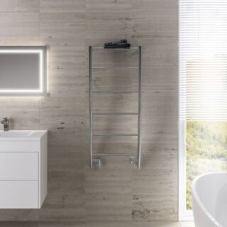 Eastbrook Biava Coronium Designer Heated Towel Rail - Chrome - Image 3