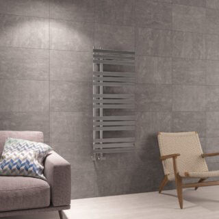 Eastbrook Leonardo Straight Heated Towel Rail - Chrome - Image 6